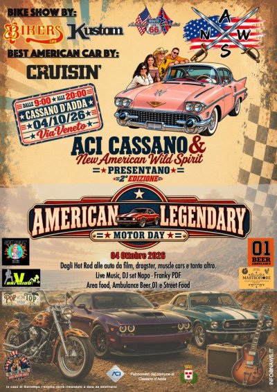 Locandina evento 2° AMERICAN LEGENDARY MOTOR DAY