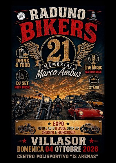 Locandina evento 21 RADUNO BIKERS