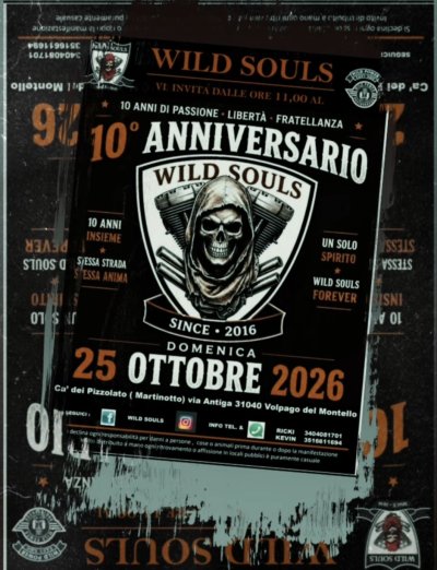 Locandina evento 10° WILD SOULS