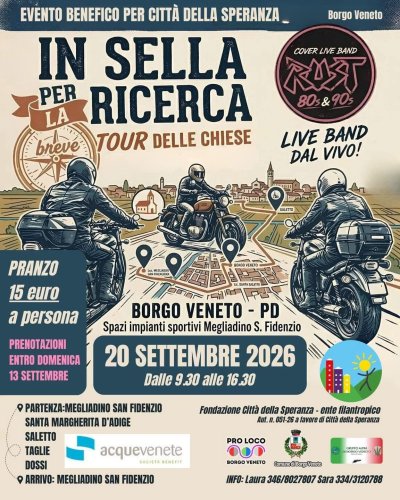 Locandina evento IN SELLA PER LA RICERCA