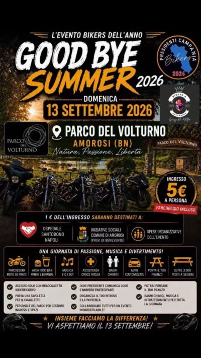 Locandina evento GOOD BYE SUMMER 2026