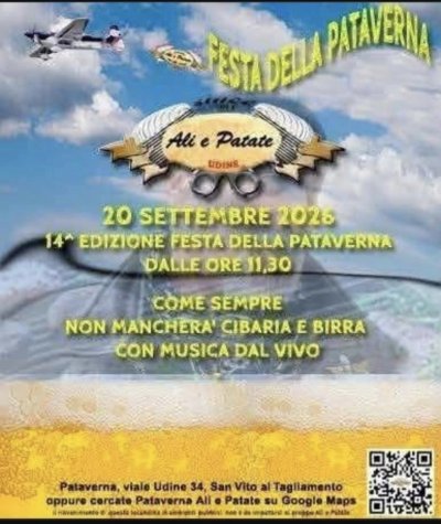 Locandina evento 14° FESTA DELLA PATAVERVA