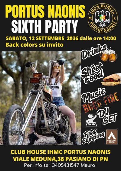 Locandina evento PORTUS NAONIS SIXTH PARTY