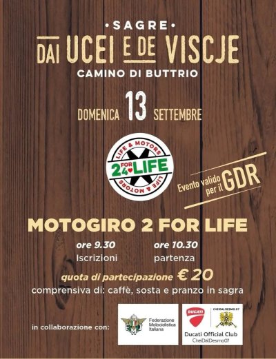 Locandina evento Dai Ucei e de Viscje