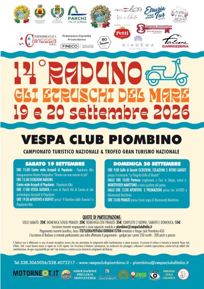 Locandina evento 14° RADUNO GLI ETRUSCHI DEL MARE