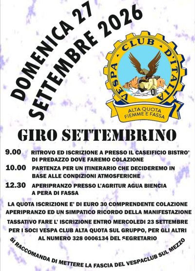 Locandina evento GIRO SETTEMBRINO