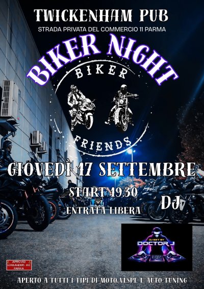 Locandina evento BIKER NIGHT