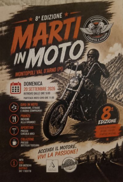 Locandina evento 8ª MARTI IN MOTO