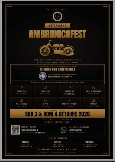 Locandina evento AMBRONICAFEST