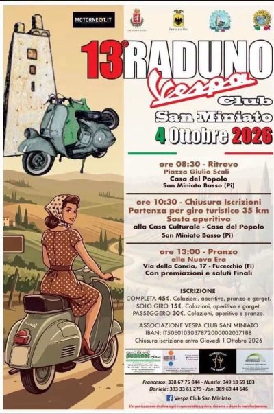 Locandina evento 13° RADUNO VESPA