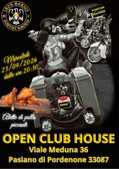 Locandina evento OPEN CLUB HOUSE