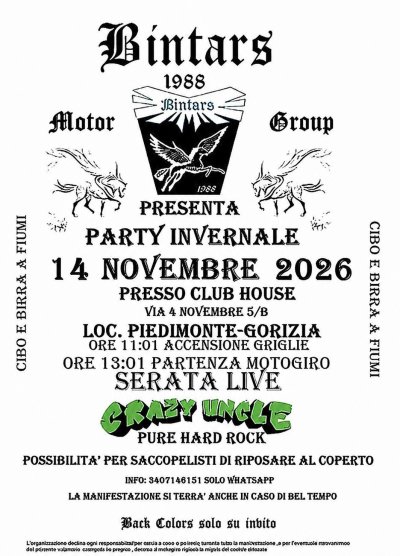Locandina evento PARTY INVERNALE