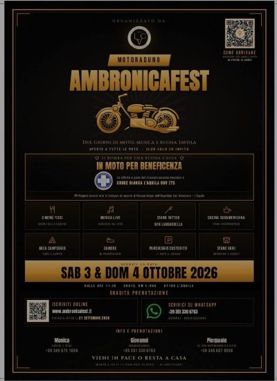 Locandina evento AMBRONICAFEST