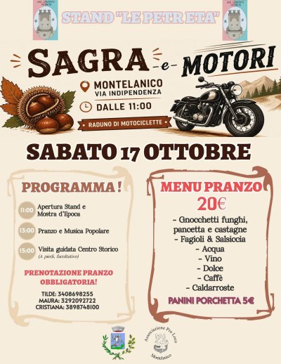 Locandina evento SAGRA e MOTORI