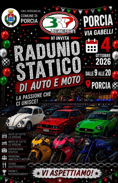 Locandina evento RADUNO STATICO DI AUTO E MOTO