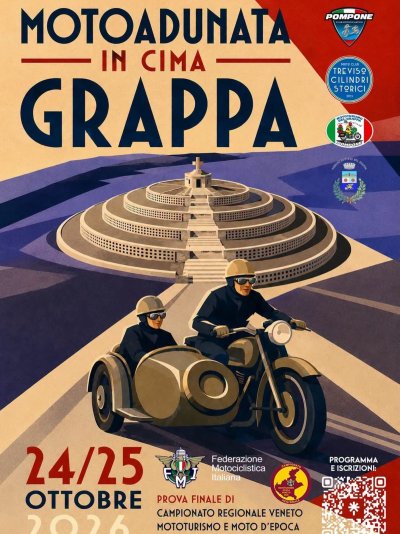 Locandina evento MOTOADUNATA IN CIMA GRAPPA