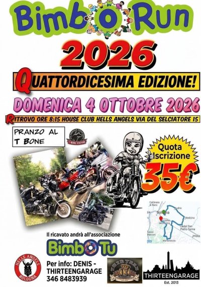 Locandina evento Quattordicesima Bimbo Run