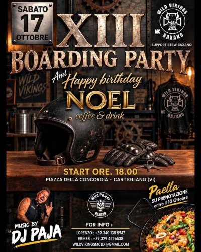 Locandina evento XIII Boarding party