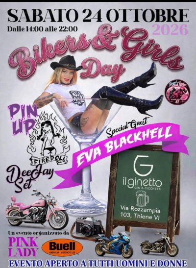 Locandina evento Bikers & Girls Day