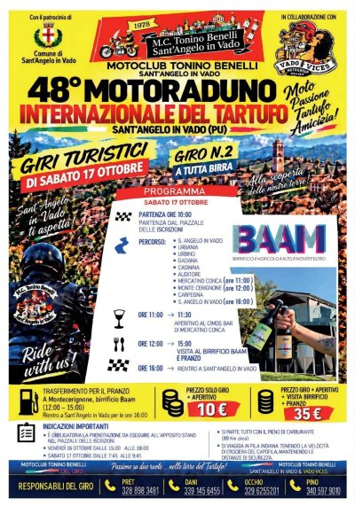 Locandina evento 48° 48° MOTORADUNO INTERNAZIONALE DEL TARTUFO