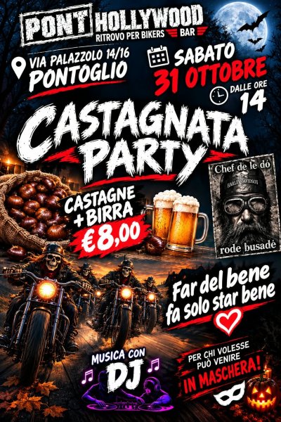 Locandina evento CASTAGNATA PARTY