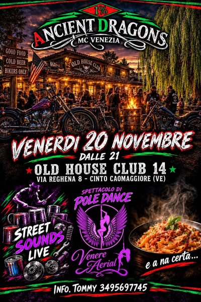 Locandina evento OPEN CLUB HOUSE