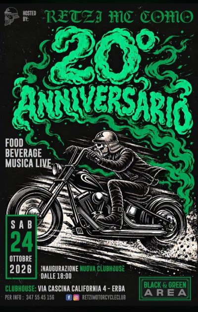 Locandina evento 20° ANNIVERSARIO