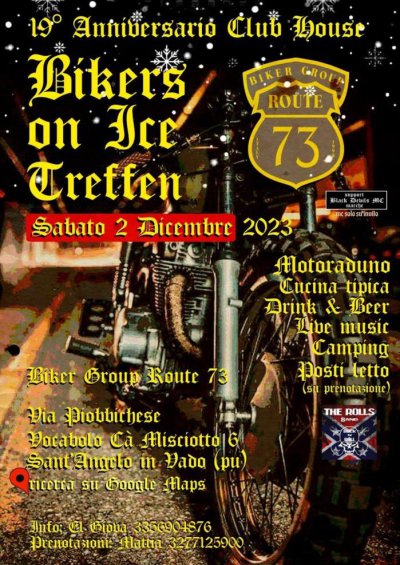 Locandina evento BIKERS ON ICE TREFFE
