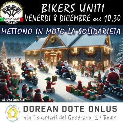 Locandina evento BIKERS UNITI METTONO IN MOTO LA SOLIDARIETA'