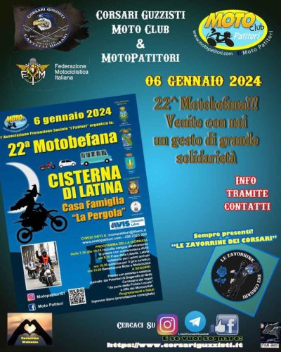 Locandina evento 22^ MOTOBEFANA