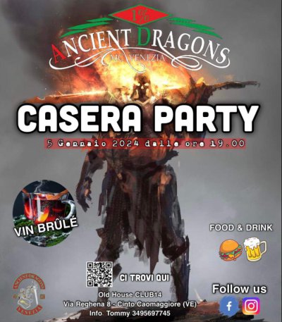 Locandina evento CASERA PARTY