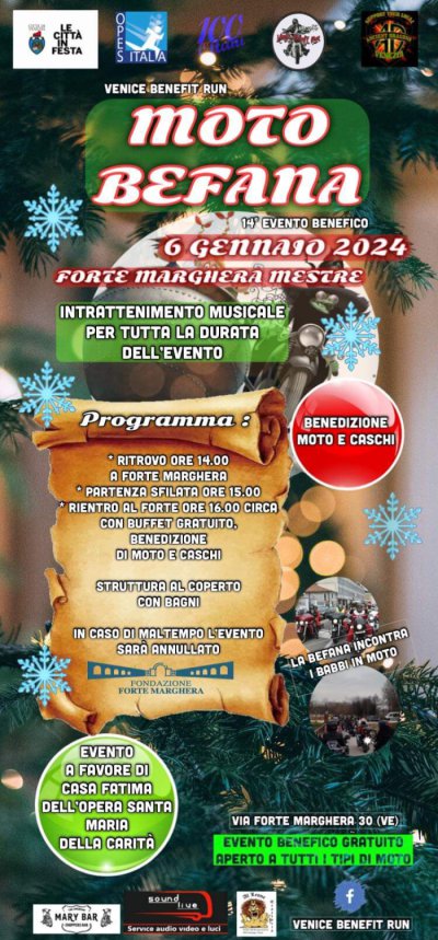 Locandina evento 14^ MOTO BEFANA