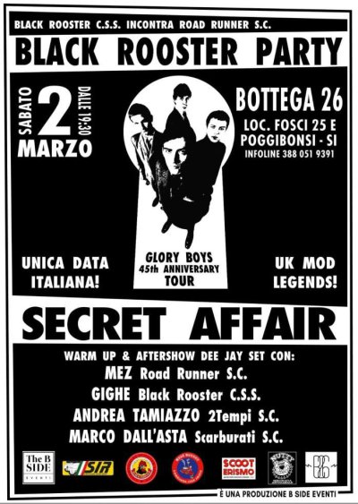 Locandina evento BLACK ROOSTER PARTY