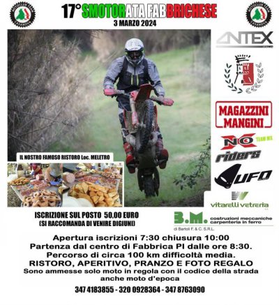 Locandina evento 17° SMOTORATA FABBRICHESE