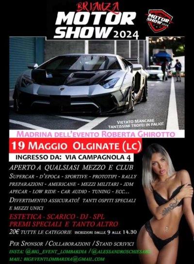 Locandina evento BRIANZA MOTOR SHOW 2024