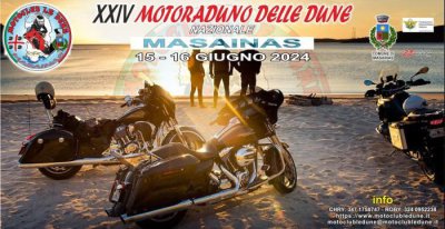Locandina evento XXIV MOTORADUNO DELLE DUNE - NAZIONALE