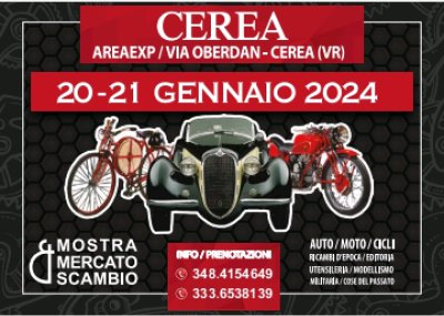 Locandina evento mostra mercato scambio d'epoca Cerea
