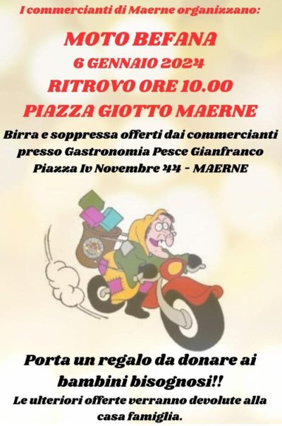 Locandina evento MOTO BEFANA