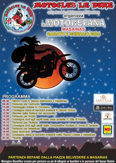 Locandina evento MOTOBEFANA