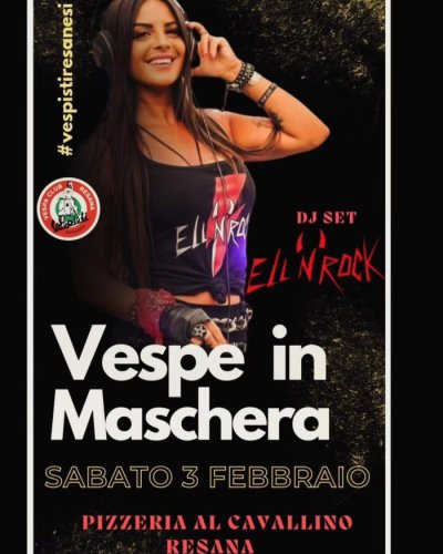 Locandina evento VESPE IN MASCHERA