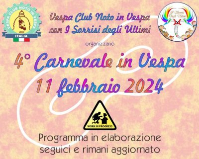 Locandina evento 4° CARNEVALE IN VESPA