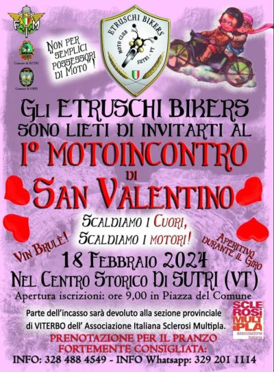 Locandina evento 1° MOTOINCONTRO SAN VALENTINO