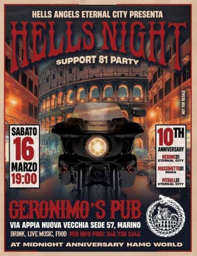 Locandina evento SUPPORT 81 PARTY