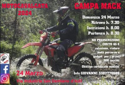 Locandina evento MOTOCAVALCATA CAMPA MACK