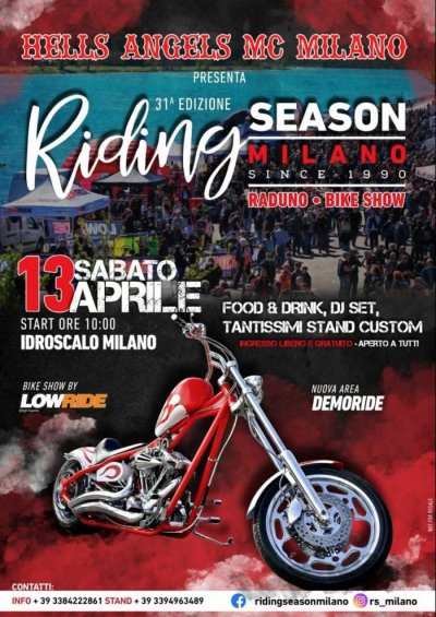 Locandina evento 31^ RIDING SEASO
