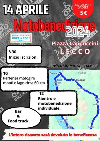 Locandina evento MOTOBENEDIZIONE 2024