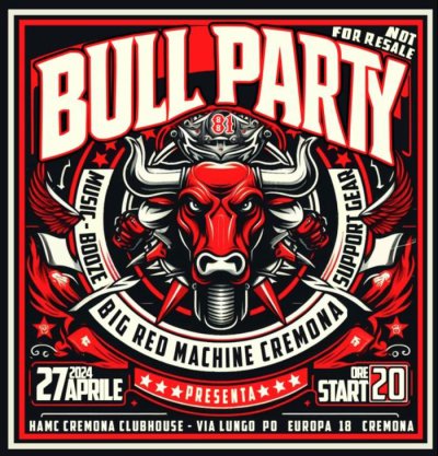 Locandina evento BULL PARTY