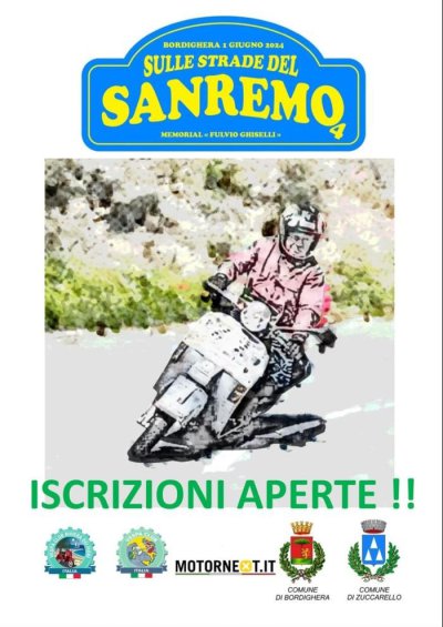 Locandina evento SULLE STRADE DEL SANREMO 4