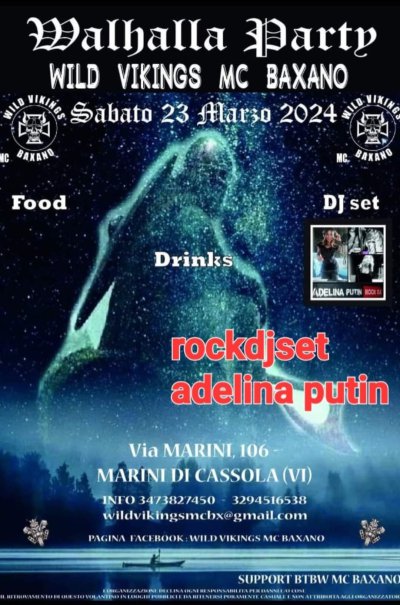 Locandina evento Valhalla Party