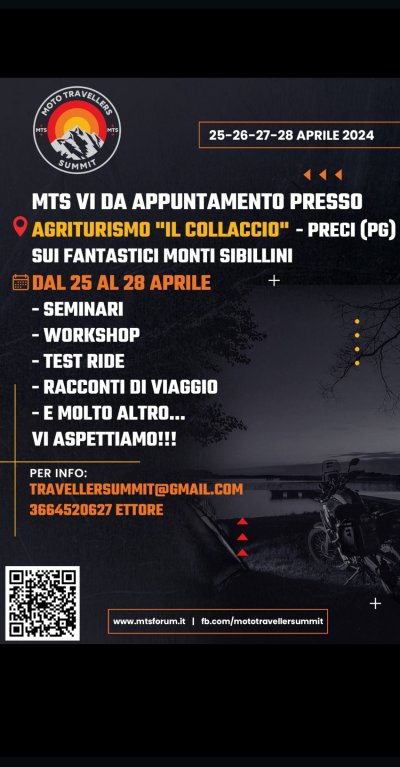 Locandina evento MTS ( Moto Travellers Summit)